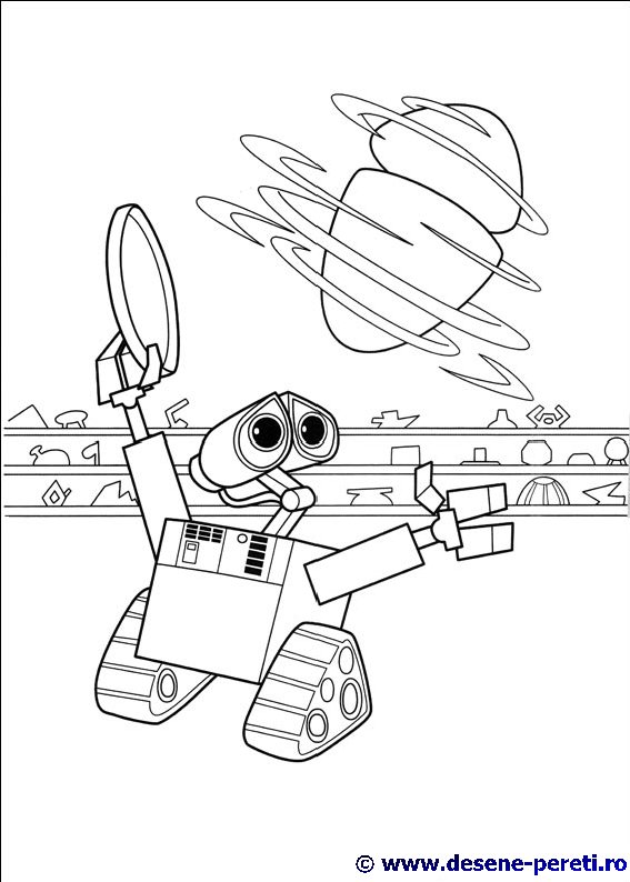 Wall-E desene de colorat